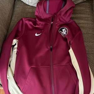 Red Nike FSU Jacket with Hood
